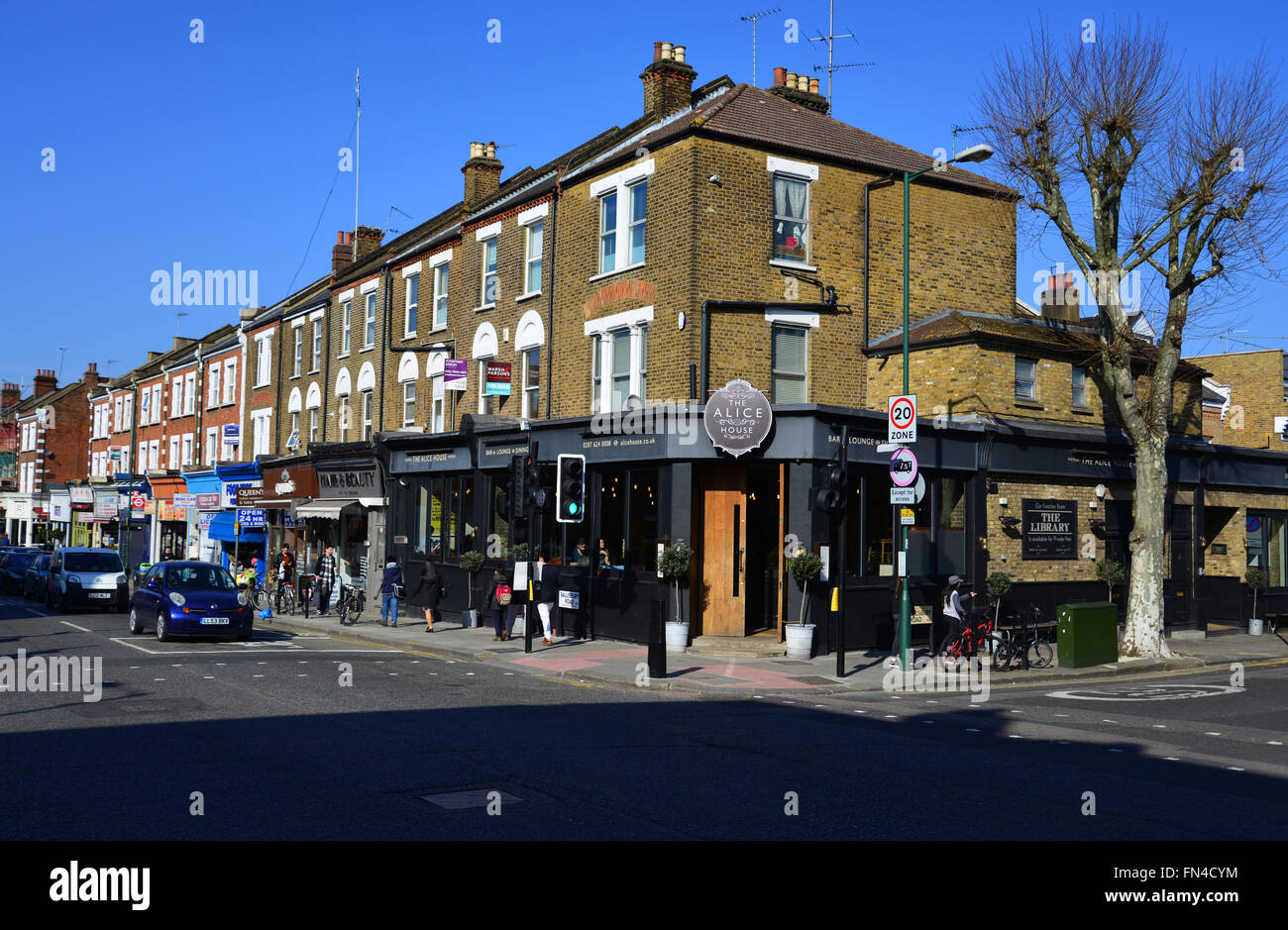 London NW6, Queen's Park, Salusbury Road Stock Photo Alamy