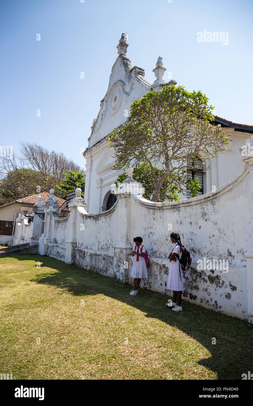 Dutch reformed church in Fort Galle, Sri Lanka, Asia Stock Photo