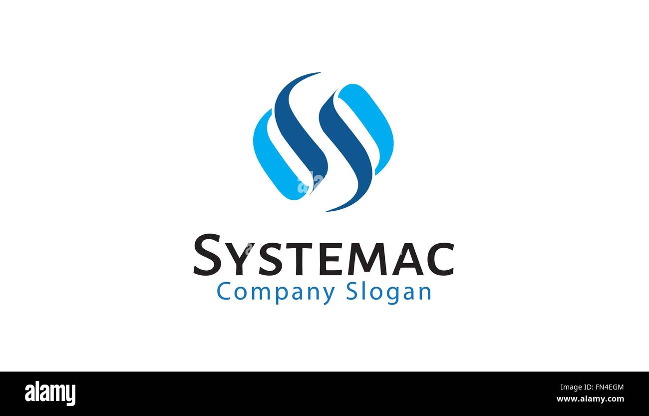 System S Letter Logo Symbol Vector Action Design Illustration Stock Vector
