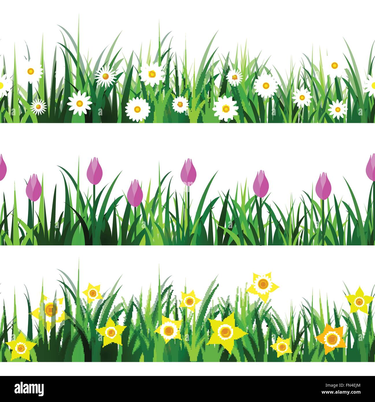 Green Grass seamless set Stock Vector Image & Art - Alamy