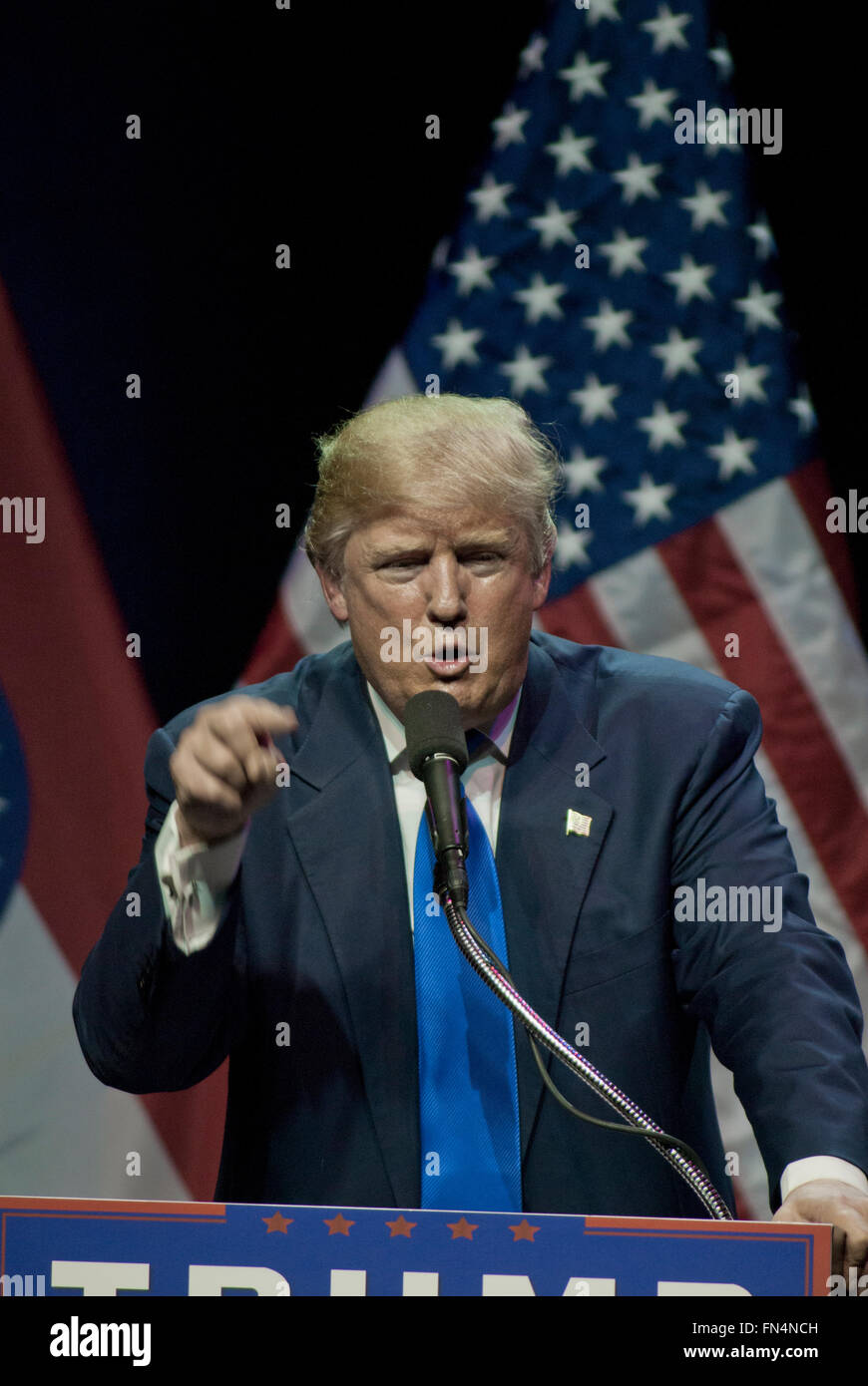 Kansas City, Missouri, USA, 12th March 2016 Presidential candidate ...