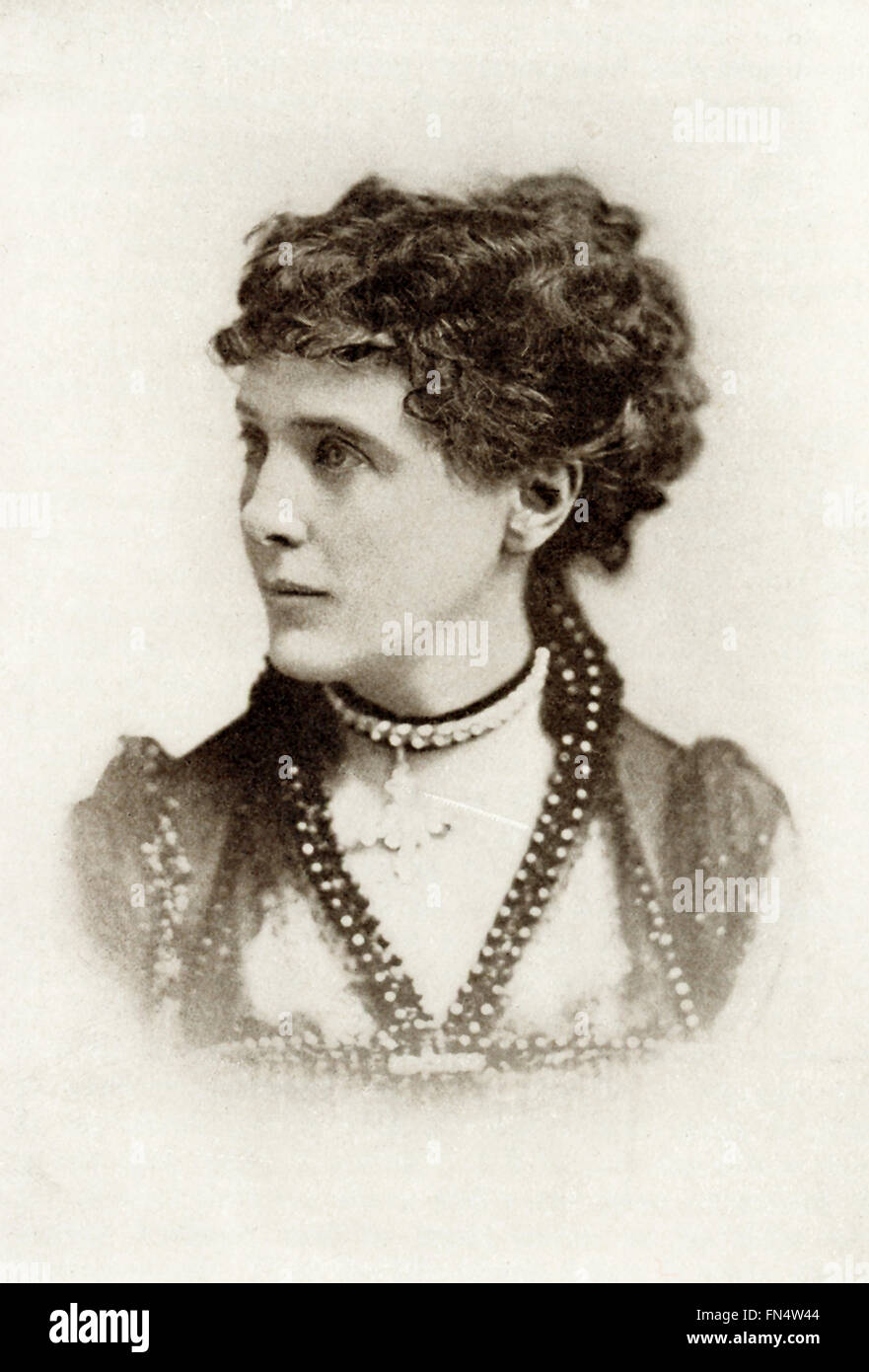 Kate Field (1838-1896) was an American journalist, lecturer, and actress. She was a close friend of Anthony Trollope. Stock Photo