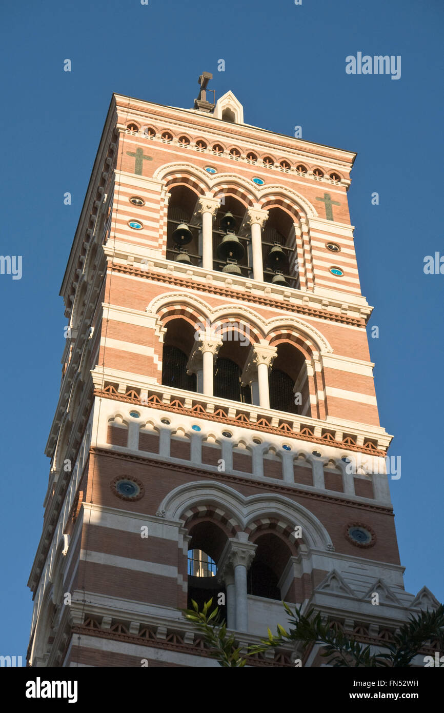 Bell tower of St. Paul's Within the Walls Stock Photo
