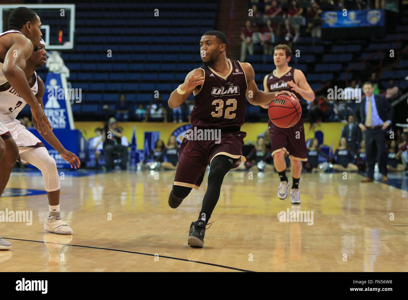 New Orleans, Louisiana, USA. 13th Mar, 2016. Louisiana Monroe Warhawks