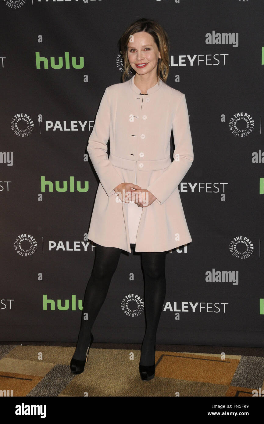 Hollywood, CA, USA. 13th Mar, 2016. Calista Flockhart. 33rd Annual PaleyFest - ''Supergirl'' held at the Dolby Theatre. Photo Credit: Byron Purvis/AdMedia Credit:  Byron Purvis/AdMedia/ZUMA Wire/Alamy Live News Stock Photo