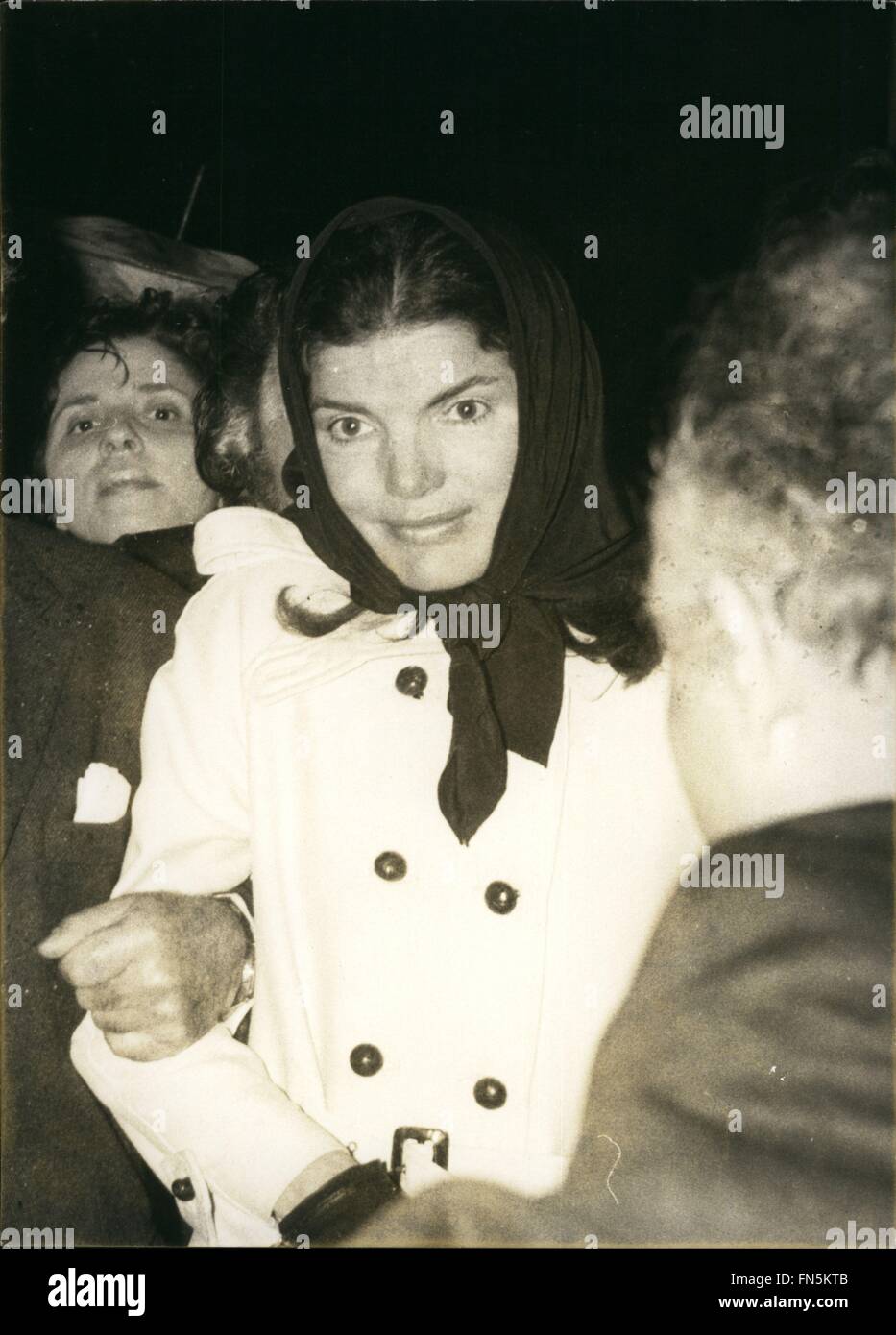 Jackie Kennedy and Secret Service agent at the Canadian Expo in april 1967  Stock Photo - Alamy