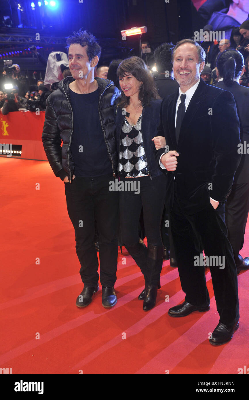 66th annual International Berlin Film Festival (Berlinale) - Hail, Caesar! - Premiere and Opening at Berlinale Palace  Featuring: Tom Tykwer, Marie Steinmann, Benno Führmann Where: Berlin, Germany When: 11 Feb 2016 Stock Photo