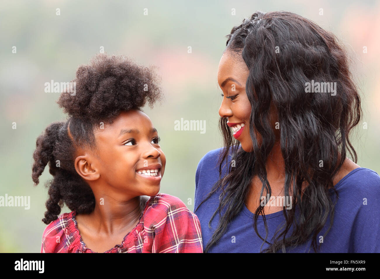 Happy mother and child spending time together Stock Photo