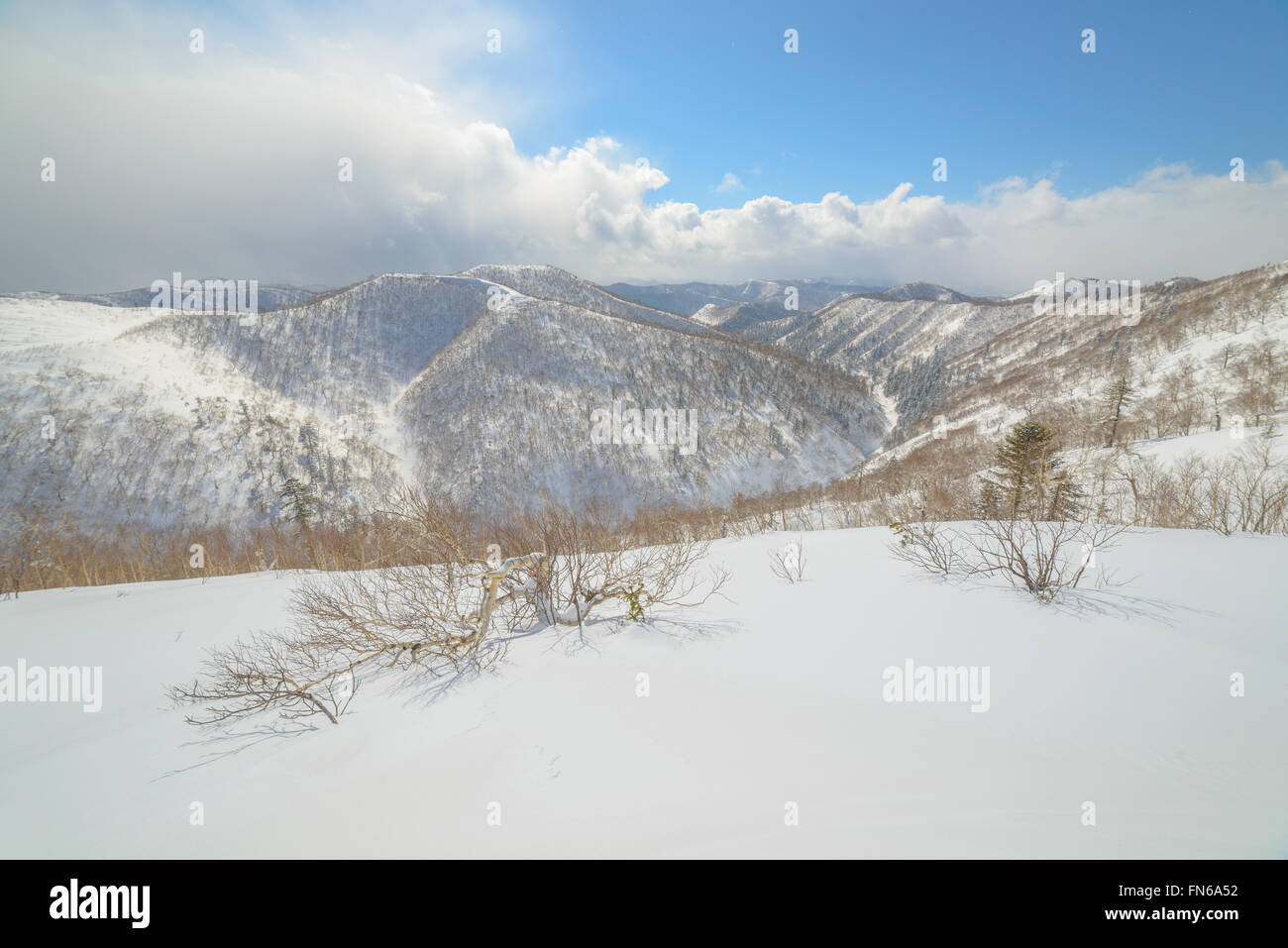 Winter in the mountains, Sakhalin Island, Russia Stock Photo - Alamy