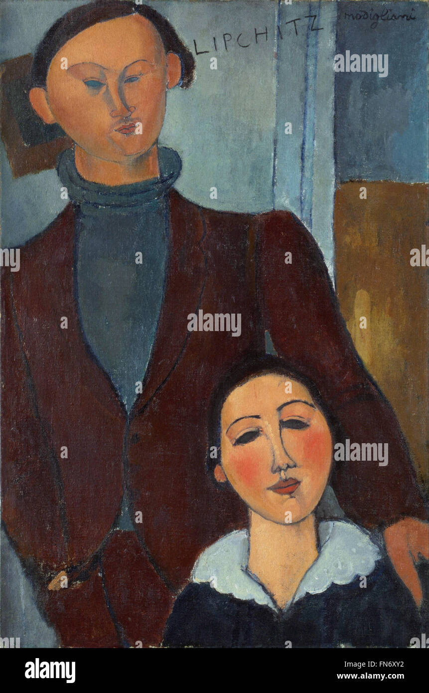 Amedeo Modigliani - Jacques and Berthe Lipchitz Stock Photo