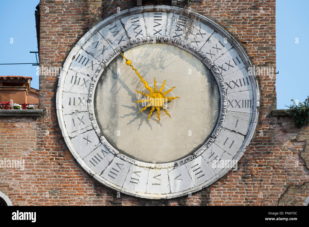 Campanile of San Giovanni Elemosinario (1531) church San Polo district  Venice the Veneto Italy Europe Stock Photo - Alamy