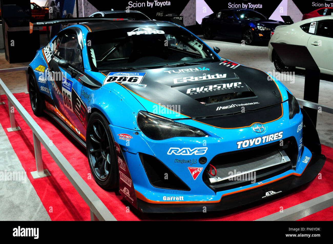 The Chicago Auto Show 2016 at McCormick Place - Press Preview  Featuring: Scion FR-S (2013) Where: Chicago, Illinois, United States When: 11 Feb 2016 Stock Photo