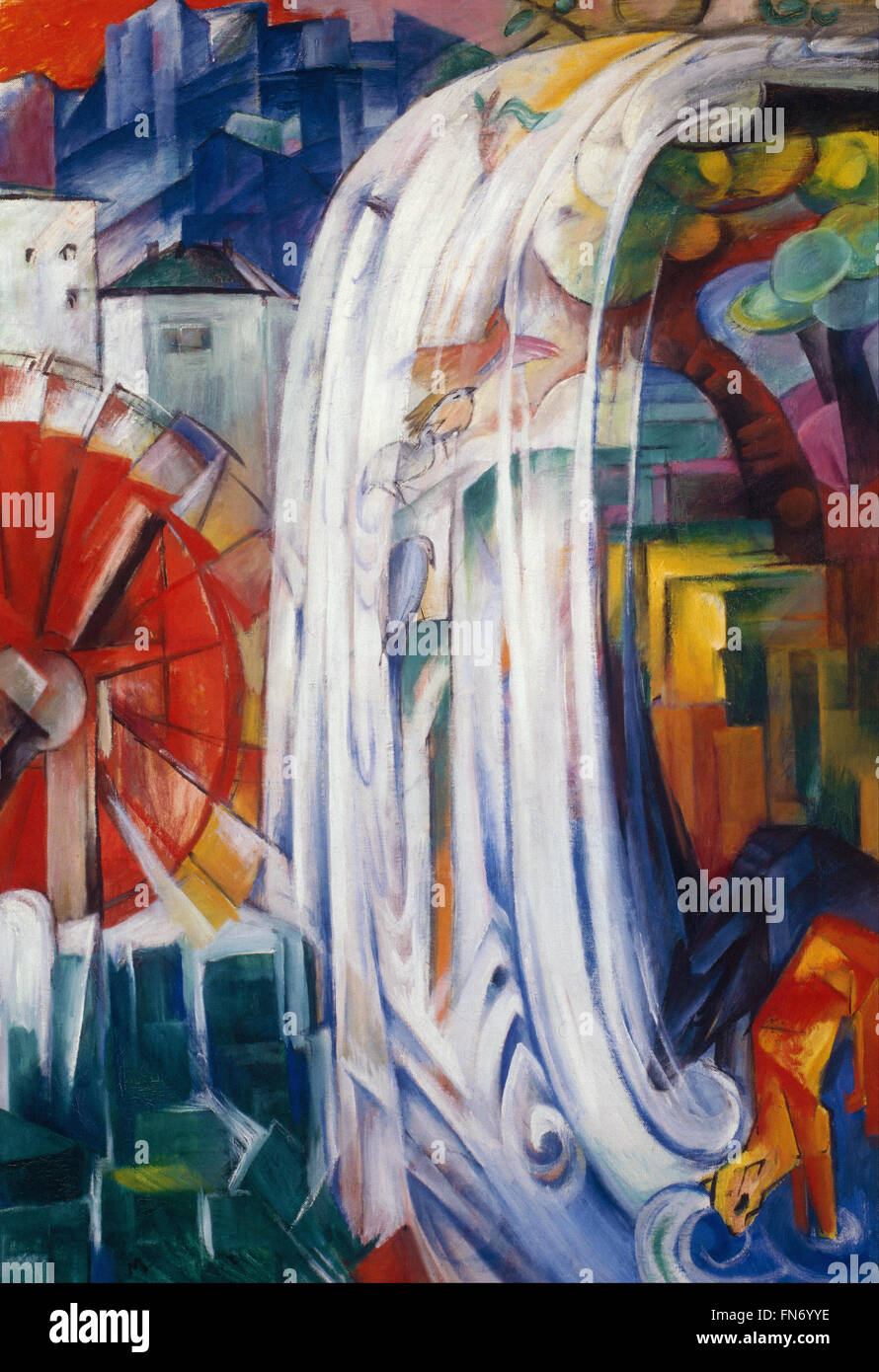 Franz Marc - The Bewitched Mill Stock Photo