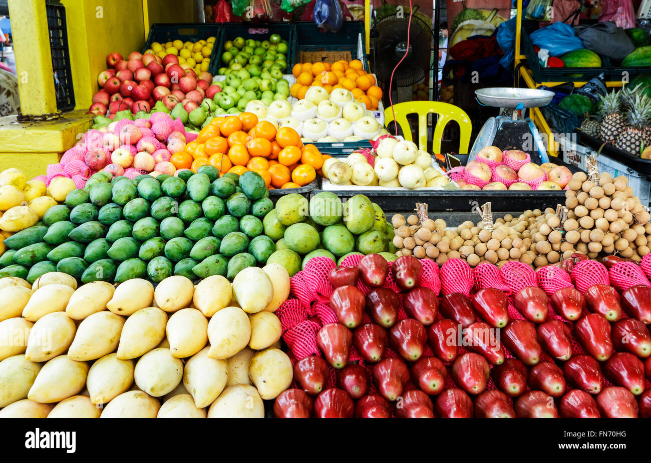 The Fruit Stalls At Kemaman Terengganu Malaysia Stock Photo Alamy