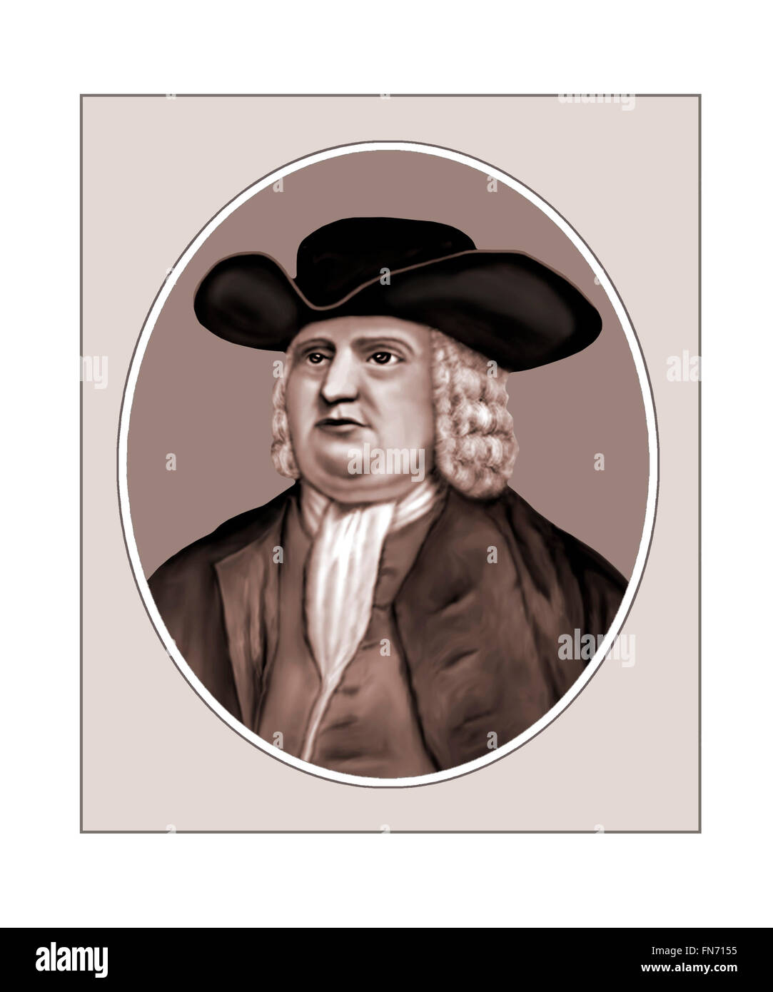 William Penn, 1644-1718, Quaker, Reformer Stock Photo