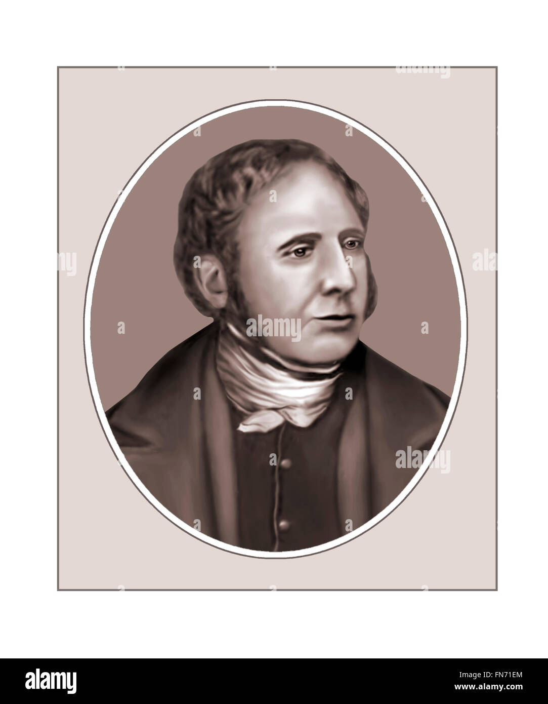 Robert Fitzroy, 1805-1865, Naval Officer, Portrait Stock Photo