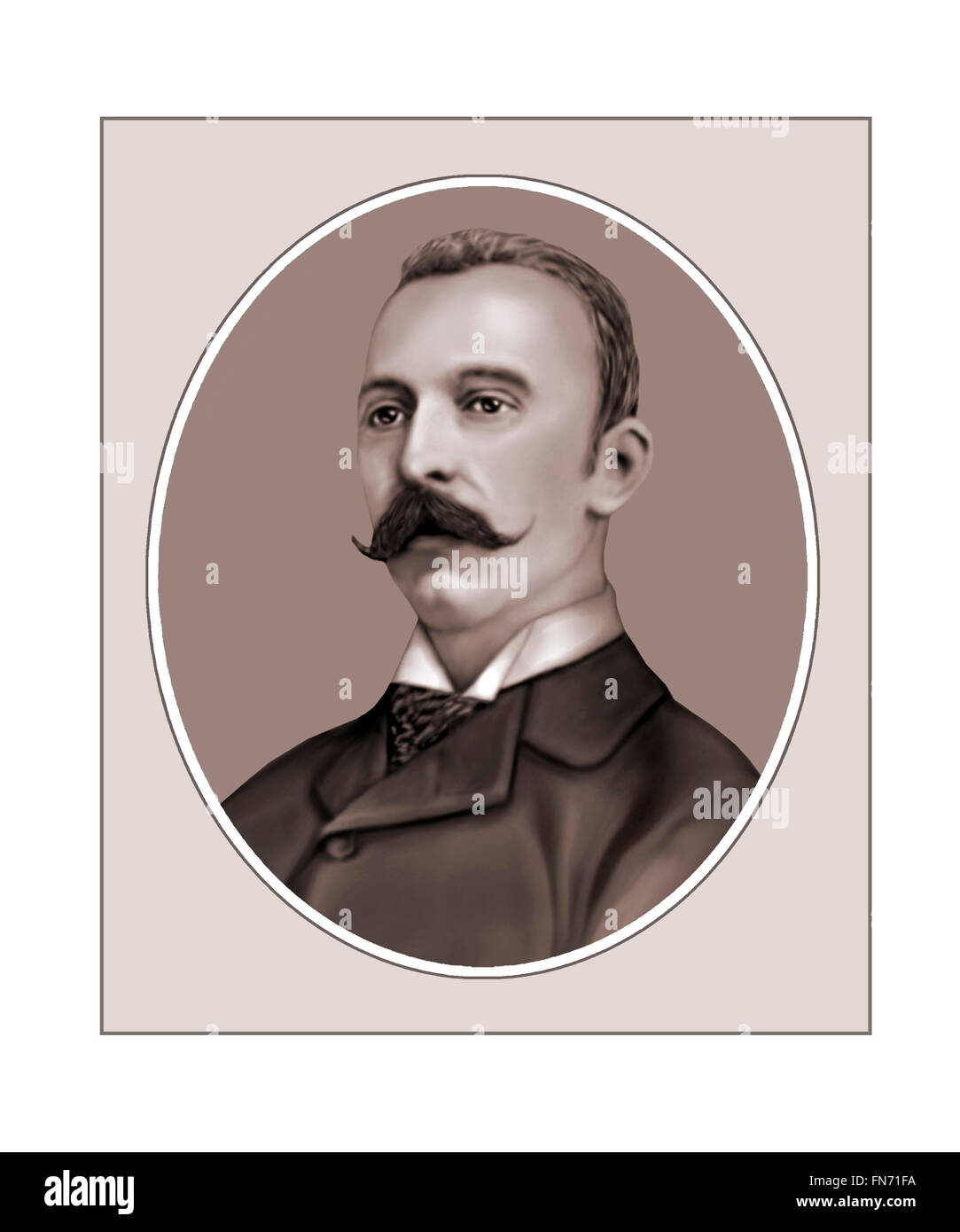 Leon Boellmann, 1862-1897, Composer, Portrait Stock Photo