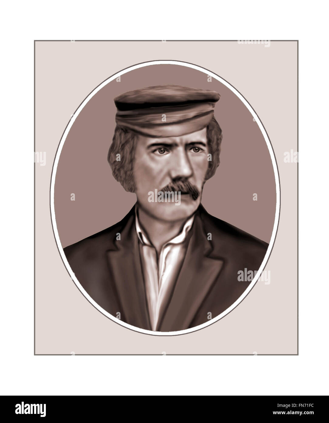 David Livingstone, 1813-1873, Missionary, Portrait Stock Photo
