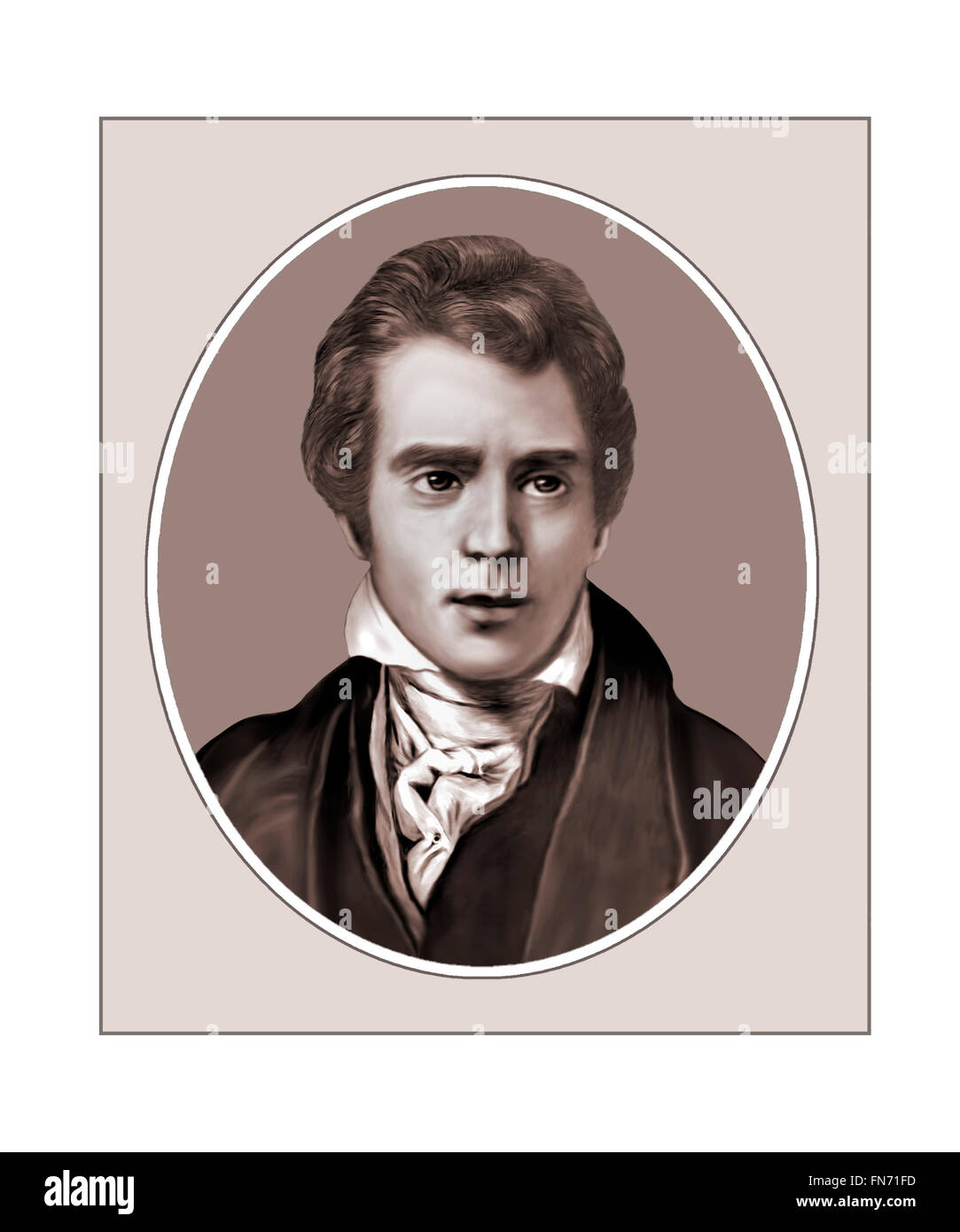 David Wilkie, 1785-1841, Painter, Portrait Stock Photo