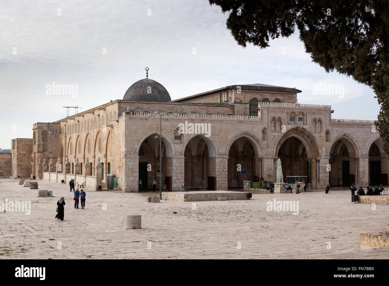 Al-Aqsa Mosque or Bayt al-Muqaddas, Old City Jerusalem Stock Photo