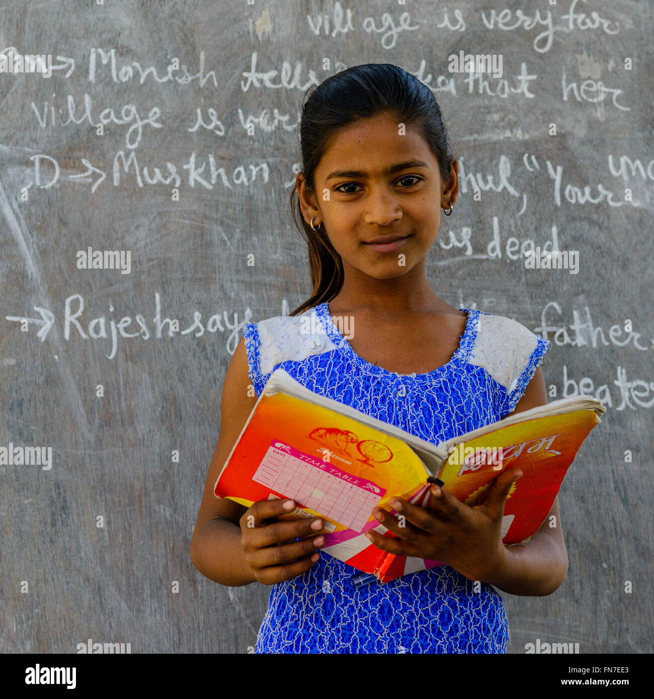 Rural indian school girl hi-res stock photography and images - Alamy