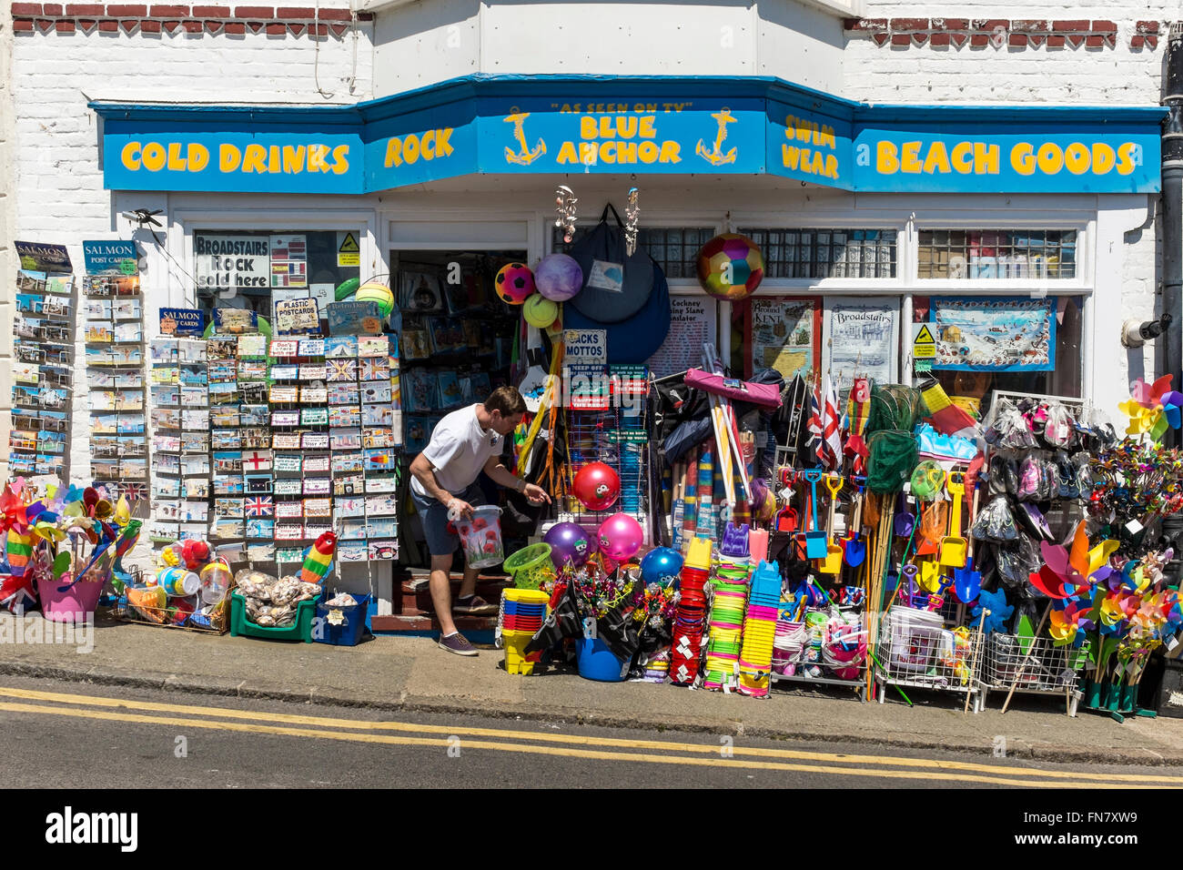 Bucket and spade shop, Broadstairs, Kent, UK Stock Photo