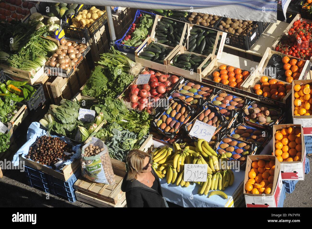 Milan, Italy, street market Stock Photo - Alamy