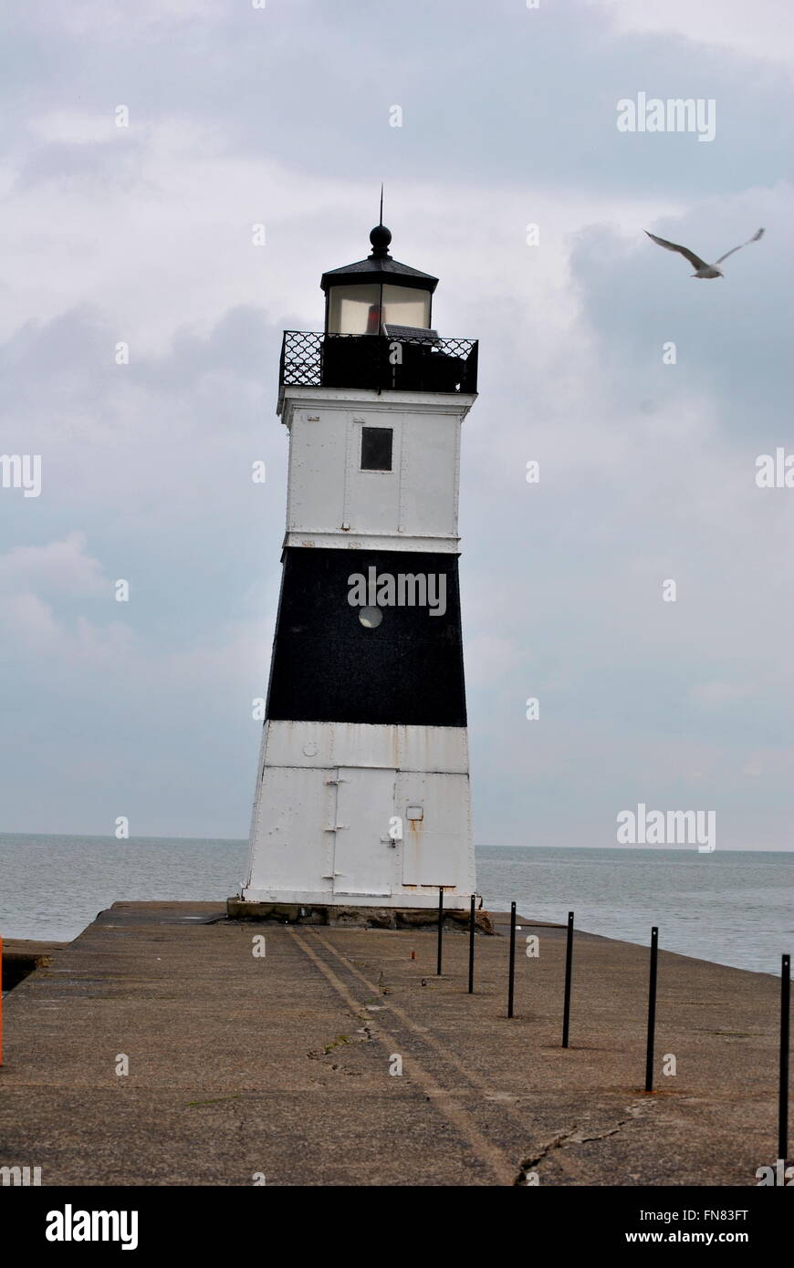 Erie Harbor North Pier Light, Pennsylvania Stock Photo - Alamy