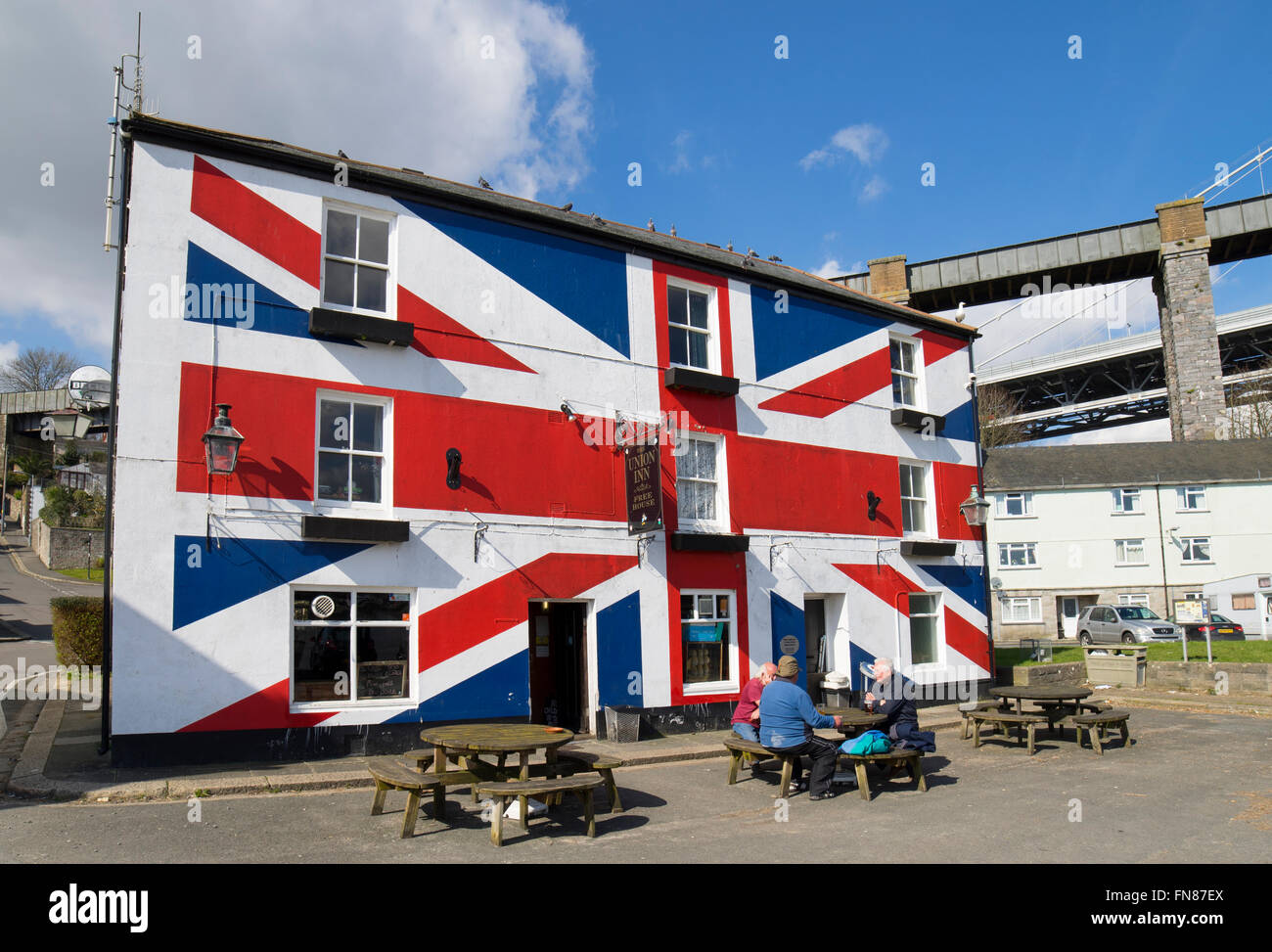 The Union Inn in Saltash, Cornwall England UK. Stock Photo
