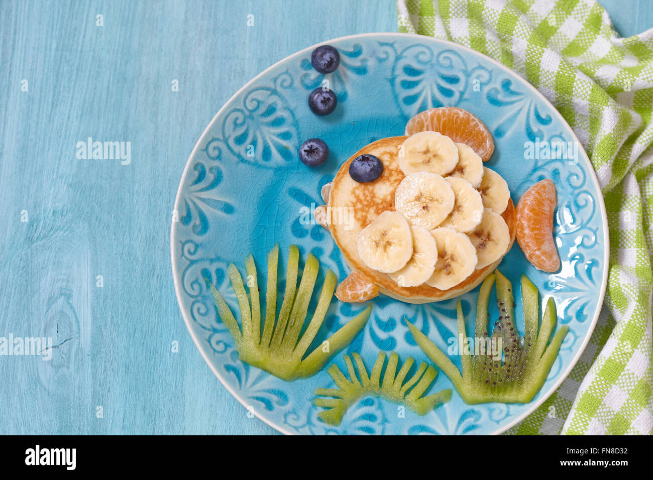 Funny pancake looks like a fish Stock Photo Alamy
