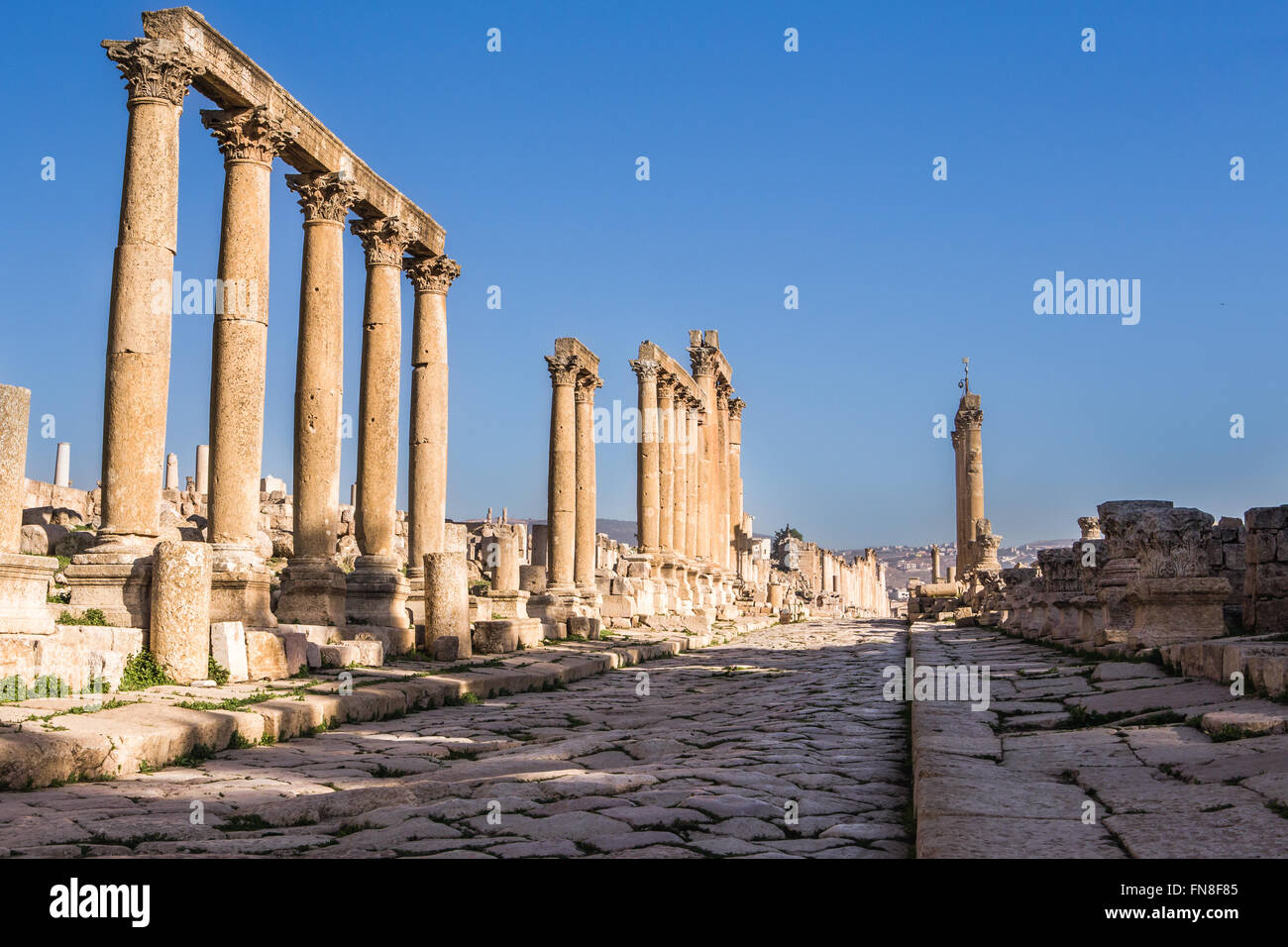 Jerash, ancient ruins of roman empire. Jordan Stock Photo - Alamy