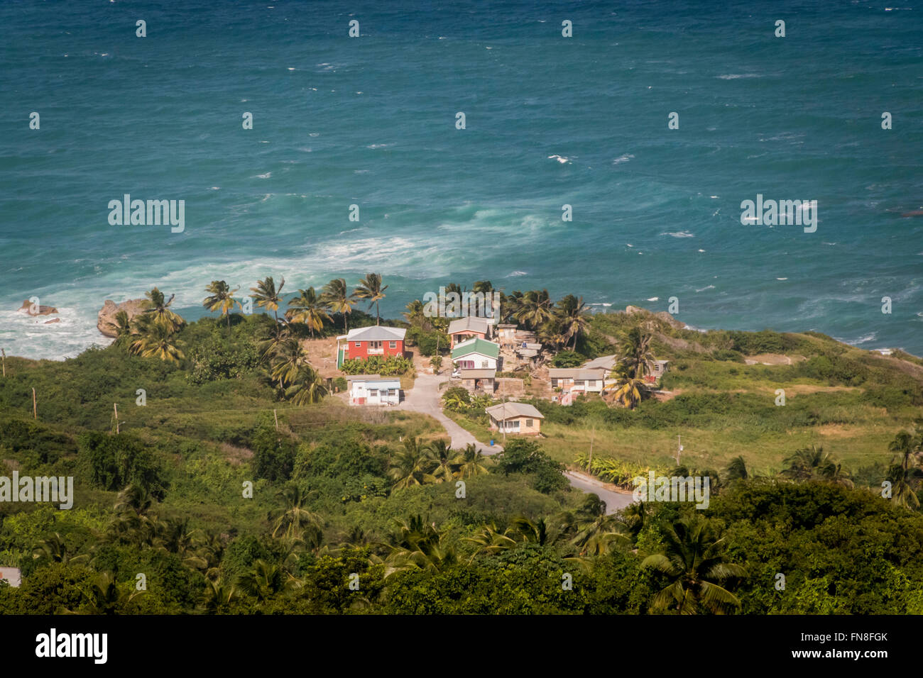 View of Saint Margaret's in Barbados with the Atlantic ocean in the background Stock Photo Alamy