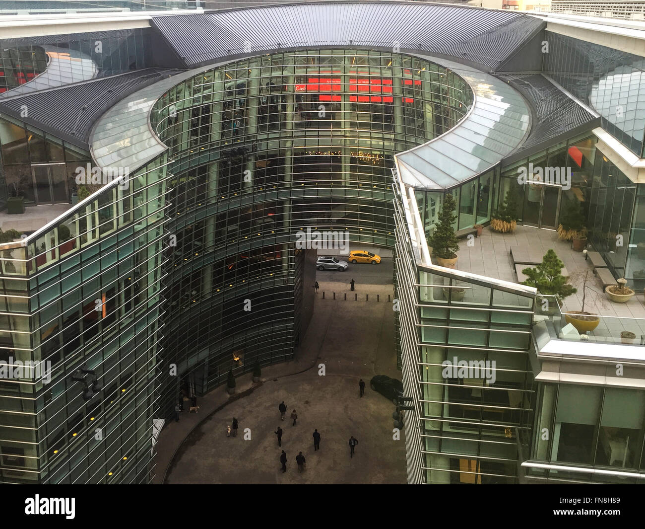 Bloomberg Tower, Courtyard Space, 731 Lexington Avenue, NYC Stock Photo