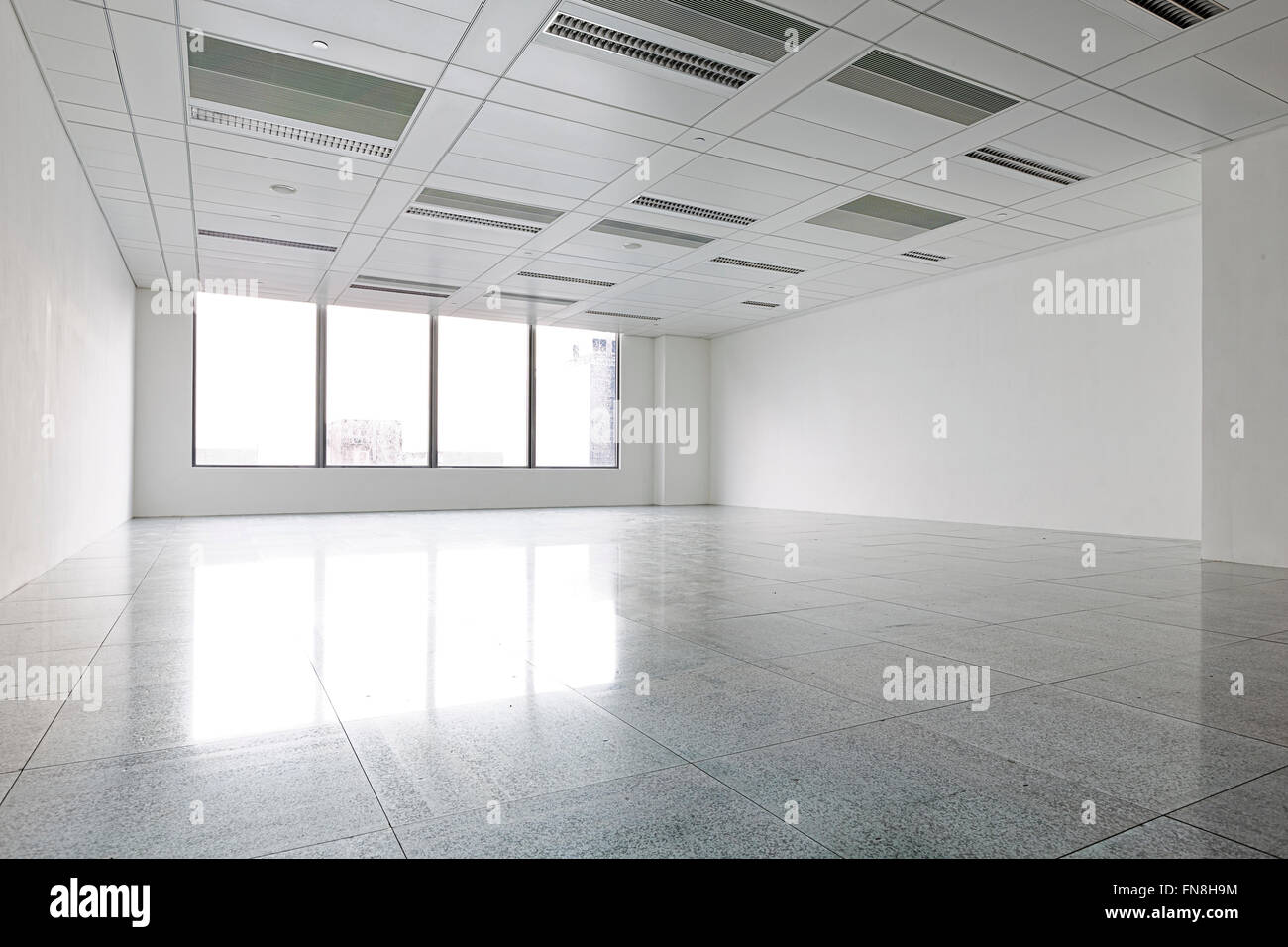 Office interior render blank wall hi-res stock photography and images ...