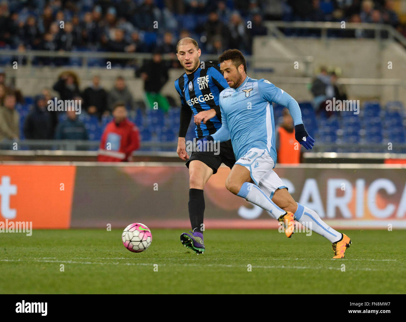 Rome, Italy. 13th Mar, 2016. Felipe Anderson during the Italian Serie A football match between S.S. Lazio and A.C. Atalanta at the Olympic Stadium in Rome, on march 13, 2016. Credit:  Sylvia Loking/Alamy Live News Stock Photo