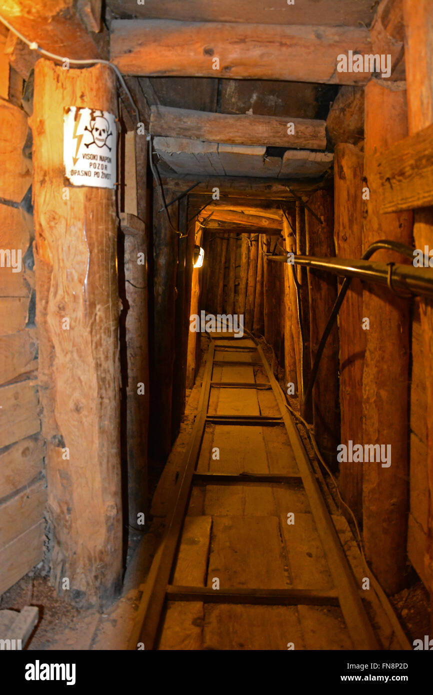 Entrance to the Tunnel of Hope in Sarajevo. Stock Photo