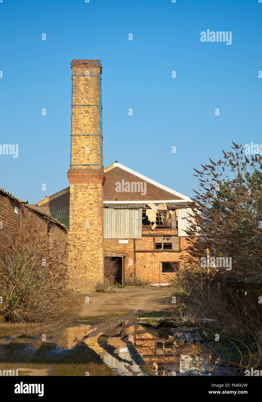 Abandoned Funton Brickworks. Stock Photo