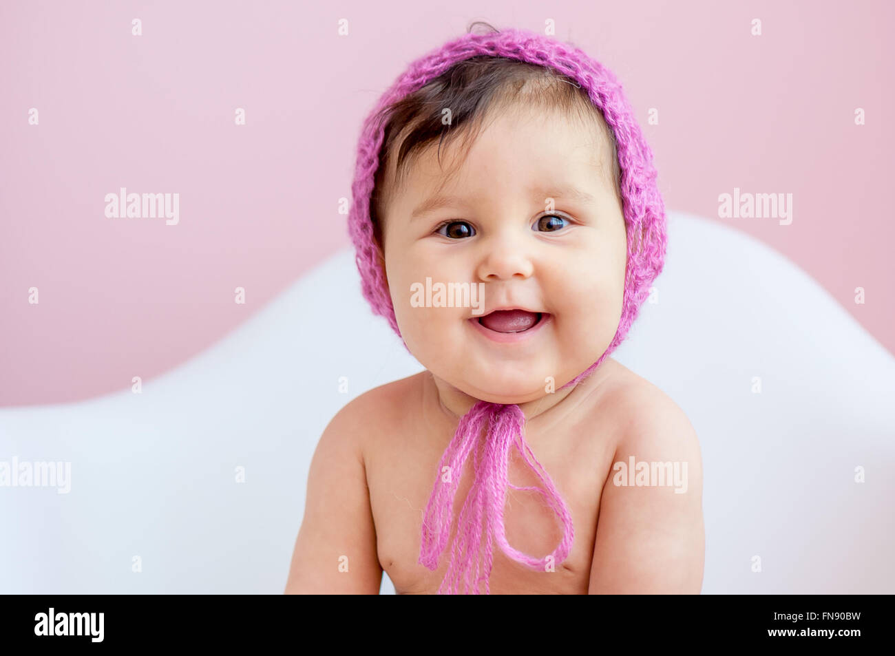 Portrait of A cute baby Stock Photo - Alamy