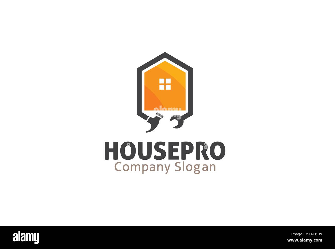 House Pro Logo Vector Symbol Design Illustration Stock Vector