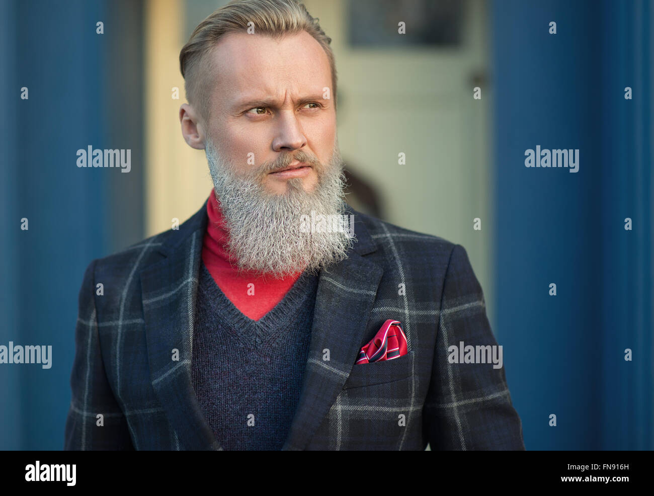 Portrait of a hipster man Stock Photo