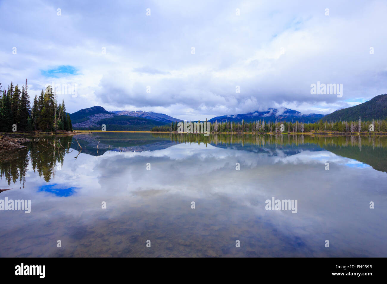 Sparks Lake, Oregon, United States Stock Photo