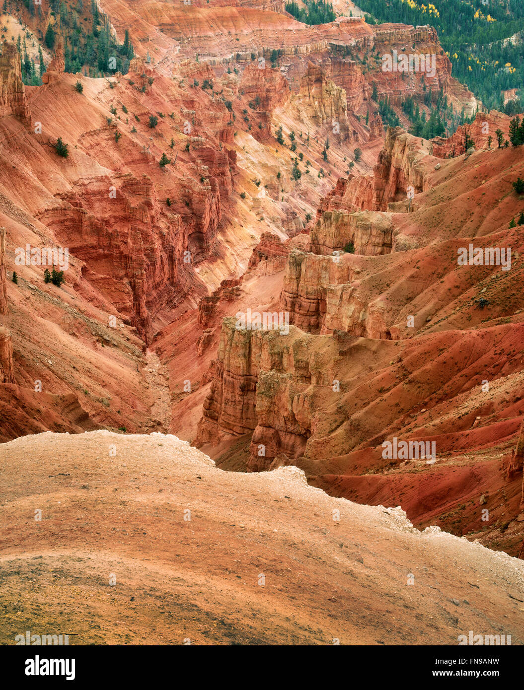 Canyon lands in Cedar Breaks National monument, Utah Stock Photo