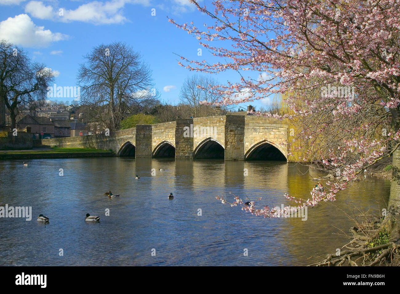 Bakewell bridge Derbyshire Peak District Stock Photo Alamy