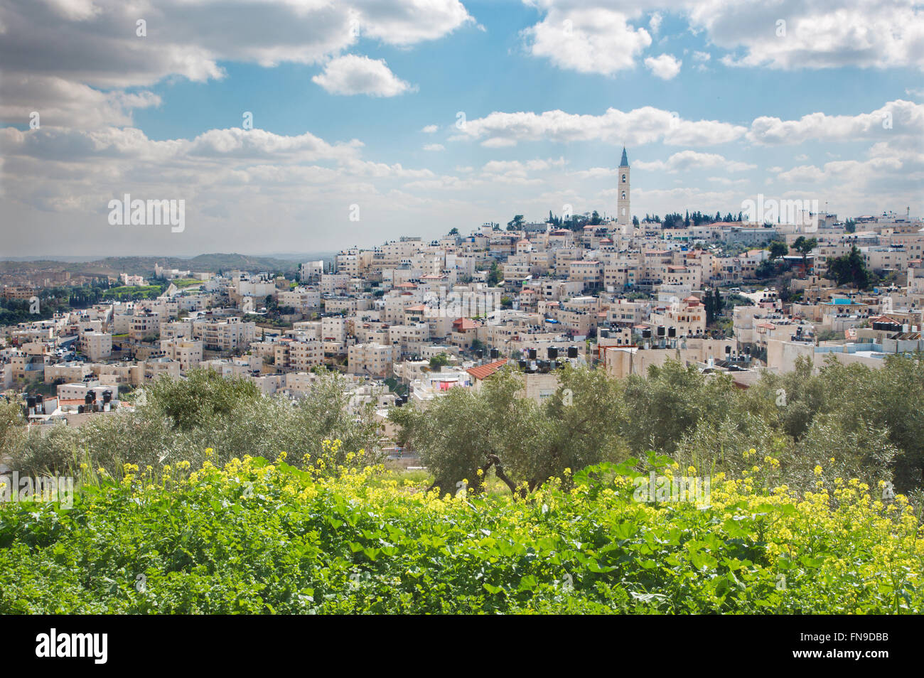 Jerusalem - The Russian orthodox church of Ascension on the Mount of Olives. Stock Photo