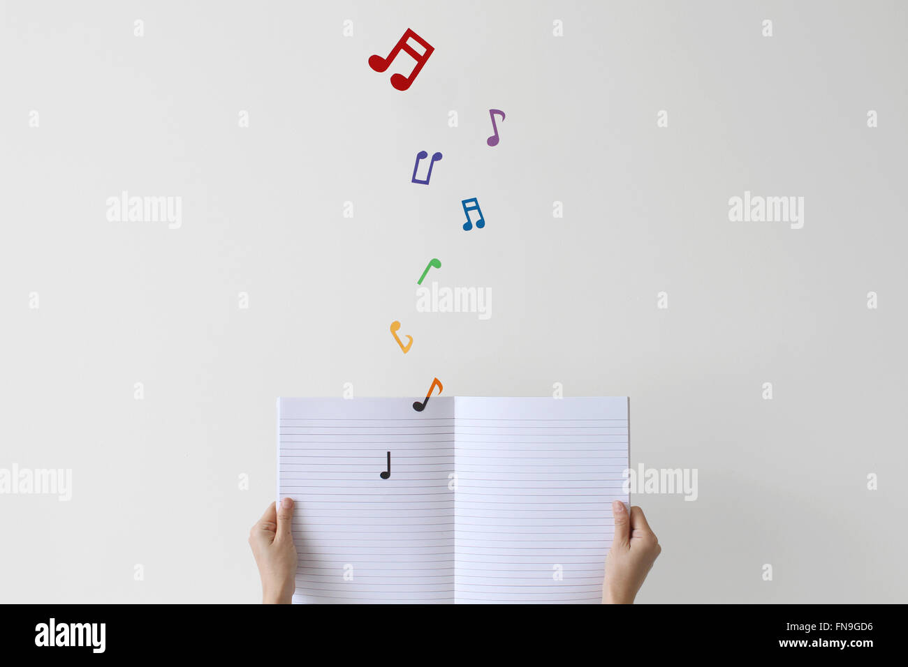 Music Notes Background High Resolution Stock Photography and Images - Alamy