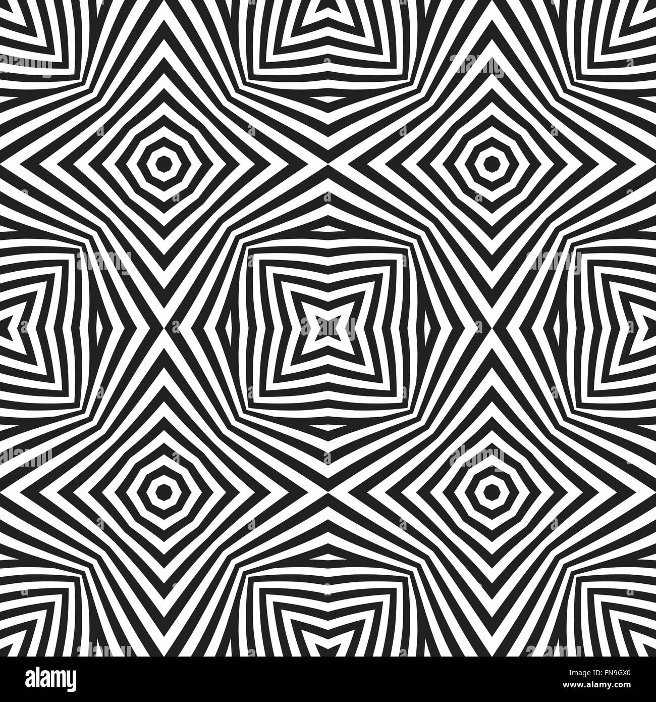 vector black color abstract optical art illusion design decoration ...