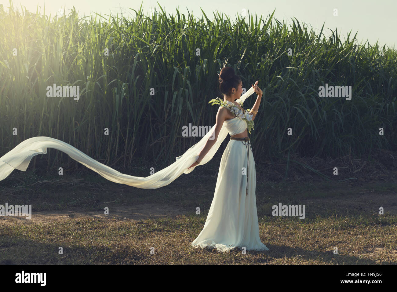 White Evening Gown High Resolution Stock Photography and Images - Alamy