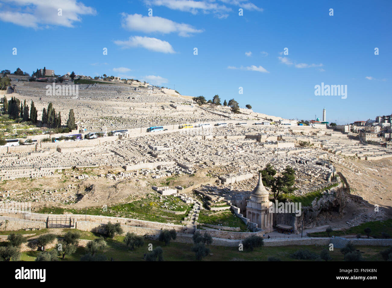 Jerusalem - The jewish cemetery on the Mount of Olives Stock Photo - Alamy