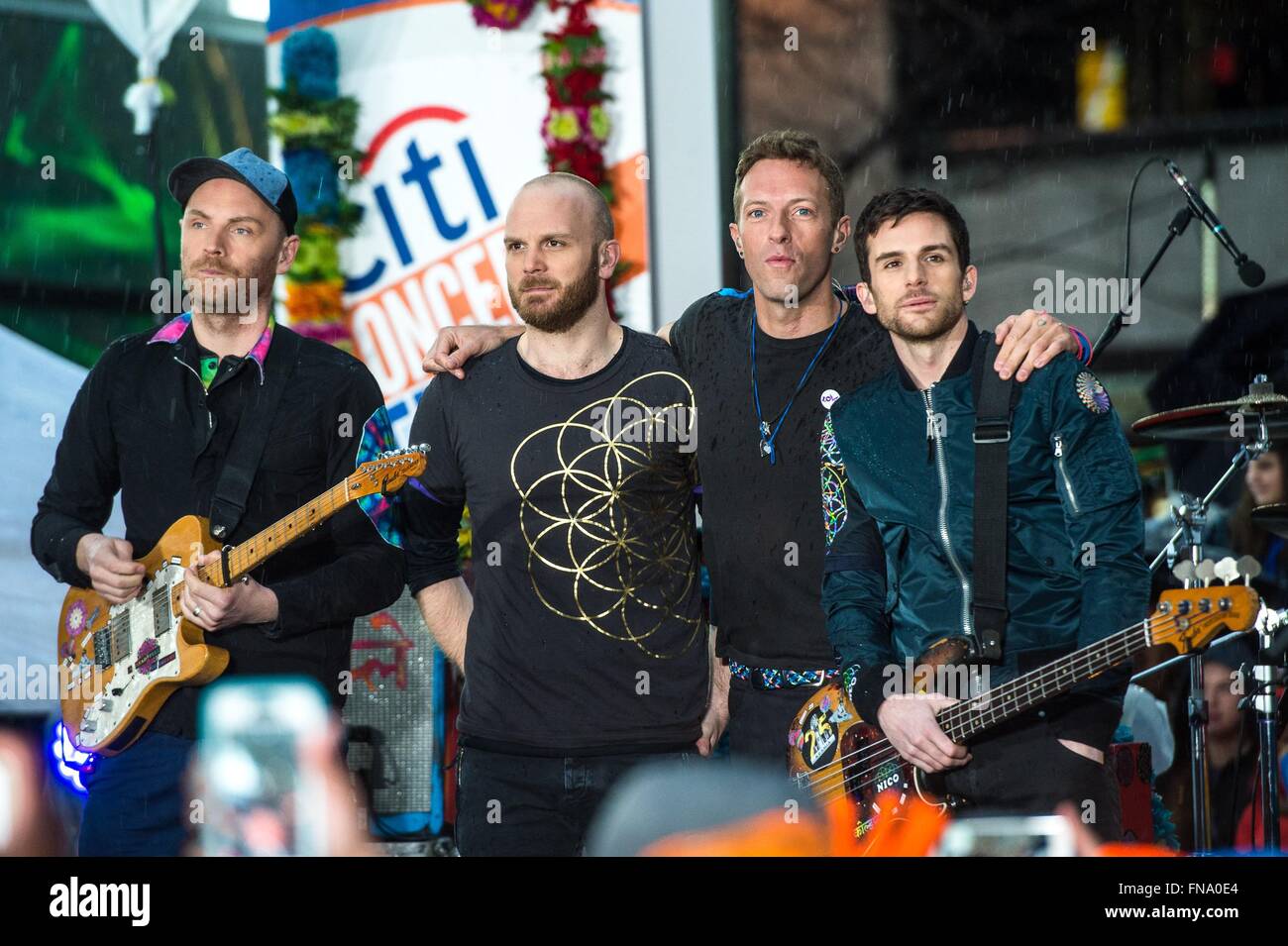 Chris Martin and Will Champion from Coldplay backstage at the Hollywood  Bowl, Los Angeles, united States of America Stock Photo - Alamy