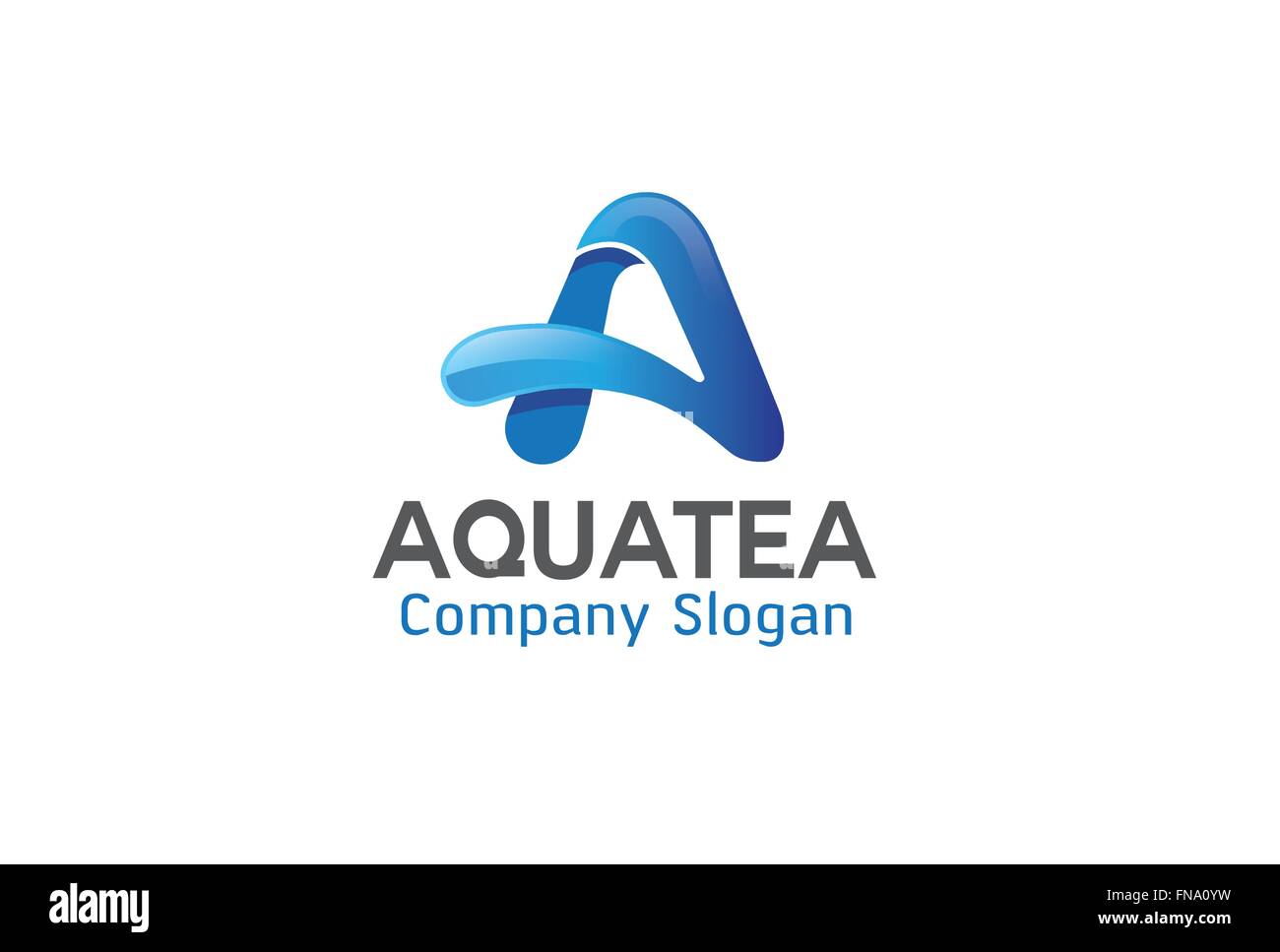 A Letter Blue Color Logo Vector Symbol Design Illustration Stock Vector ...